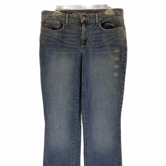 Eddie Bauer Womens Blue Vintage Slightly Curvy Boo - Picture 1 of 8
